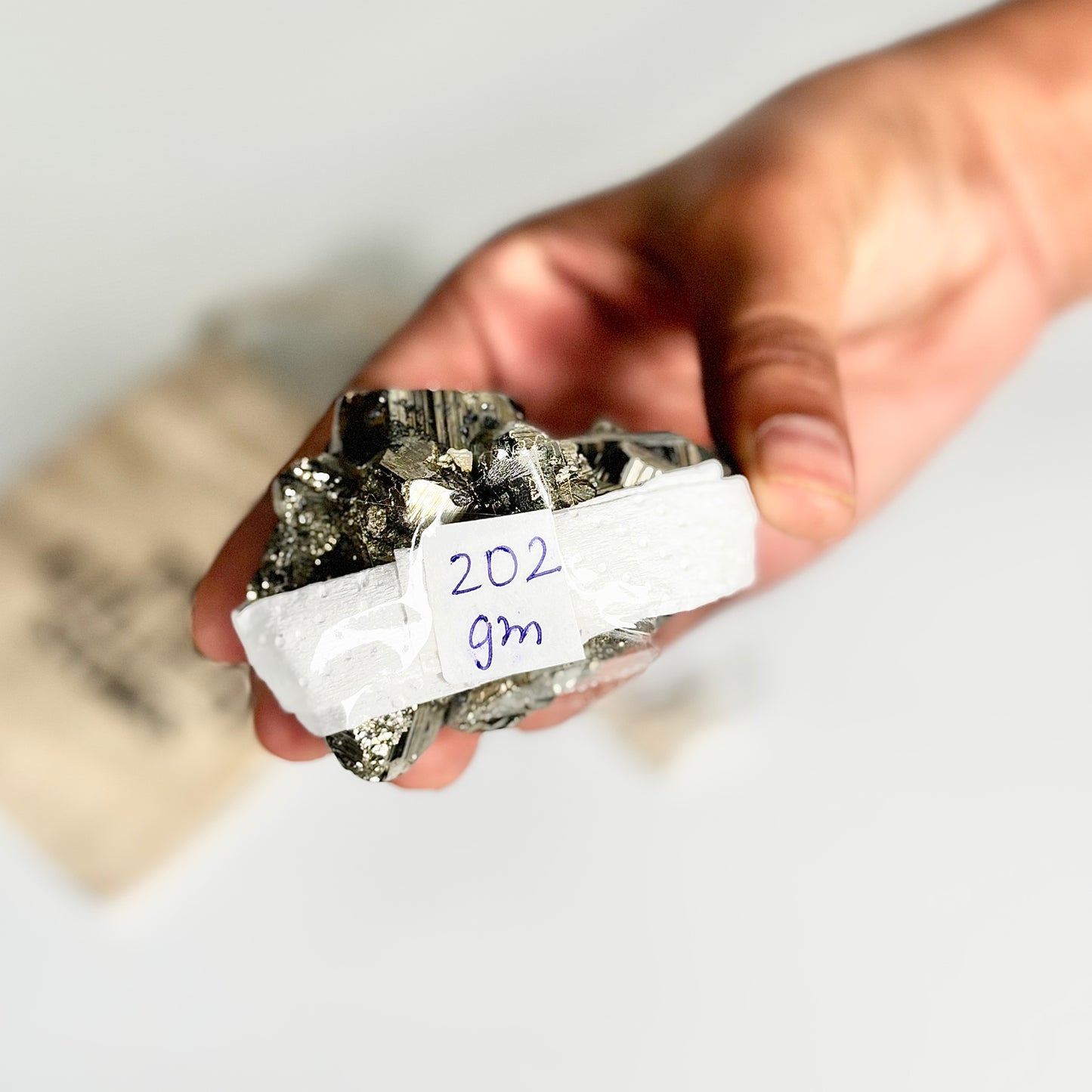 Peruvian Pyrite Cluster – 202g -Golden Brilliance & Striking Presence
