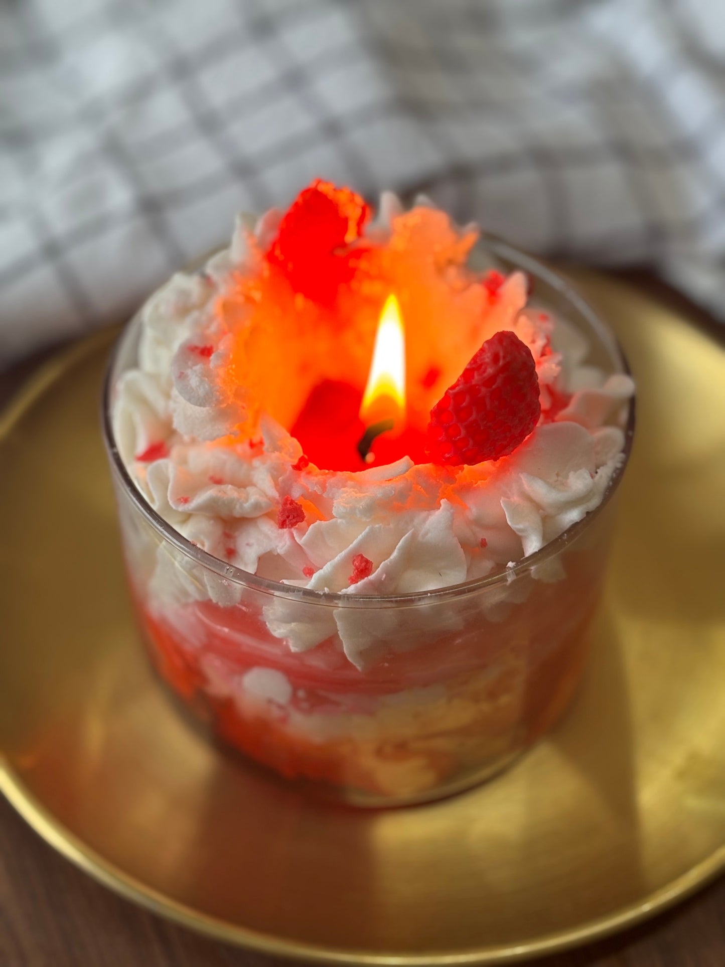 Strawberry Dessert Soy Scented Candle