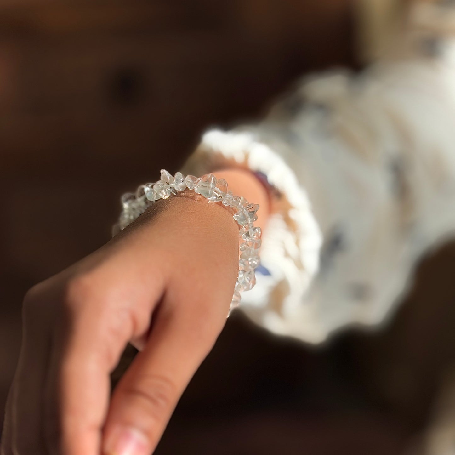 Clear Quartz chips Bracelet | Amplify the Energies