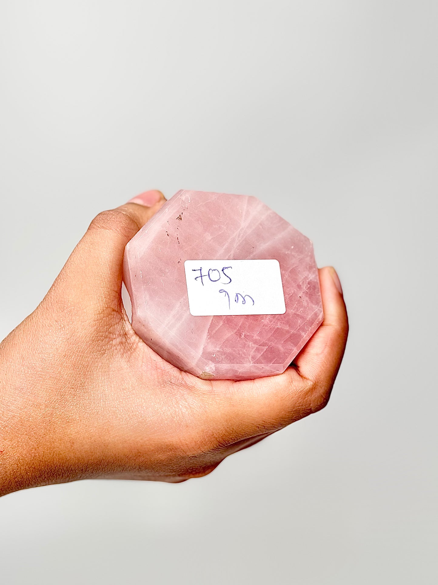 Eight Facet Rose Quartz Tower – 705g - Elegance, Warmth & Gentle Charm