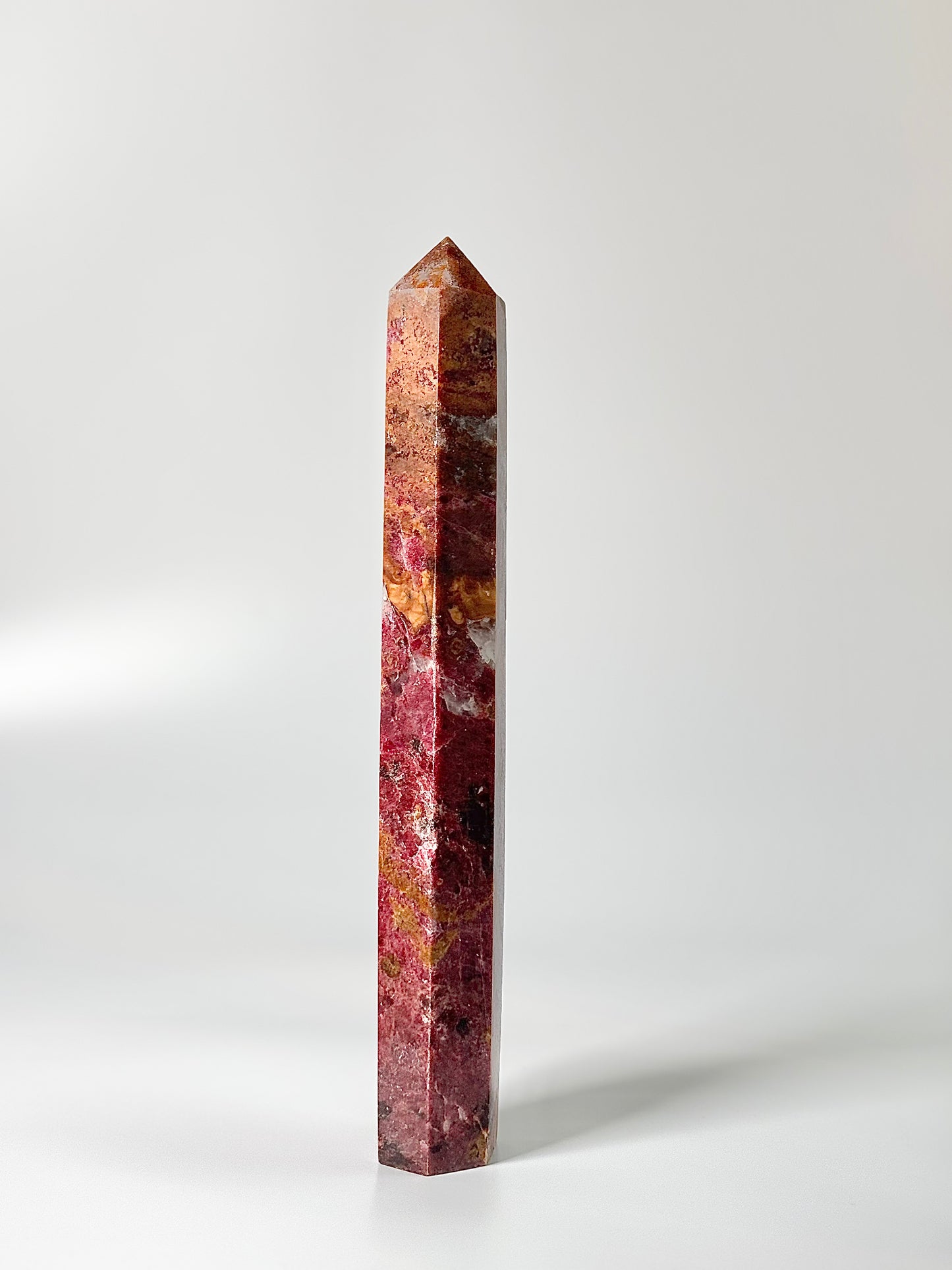 Super Pink Rhodonite Tower 1.4 Kg – Emotional Healing & Heart Alignment