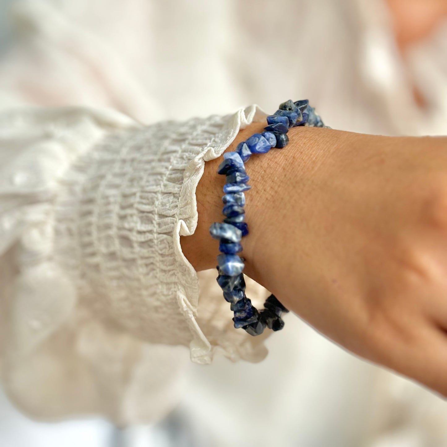 Sodalite Chips Bracelet | Stone for Emotional Balance