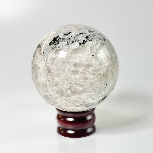 Rainbow Moonstone Sphere – Large - 2210 Gm | Cultivates Compassion & empathy