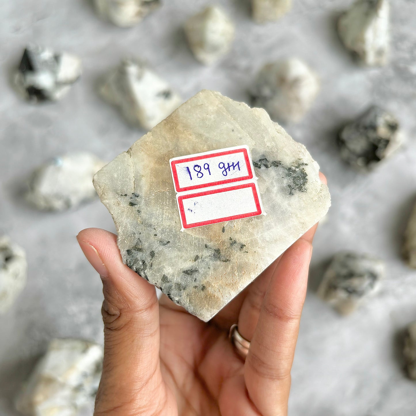 Rainbow Moonstone Raw with Polished Point - 189 Gm | Cultivates Compassion & empathy