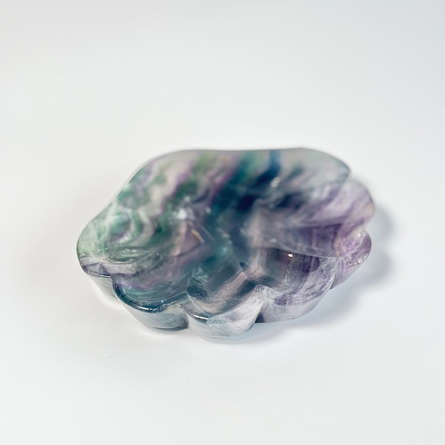 Multi Fluorite Shell Shape Bowl