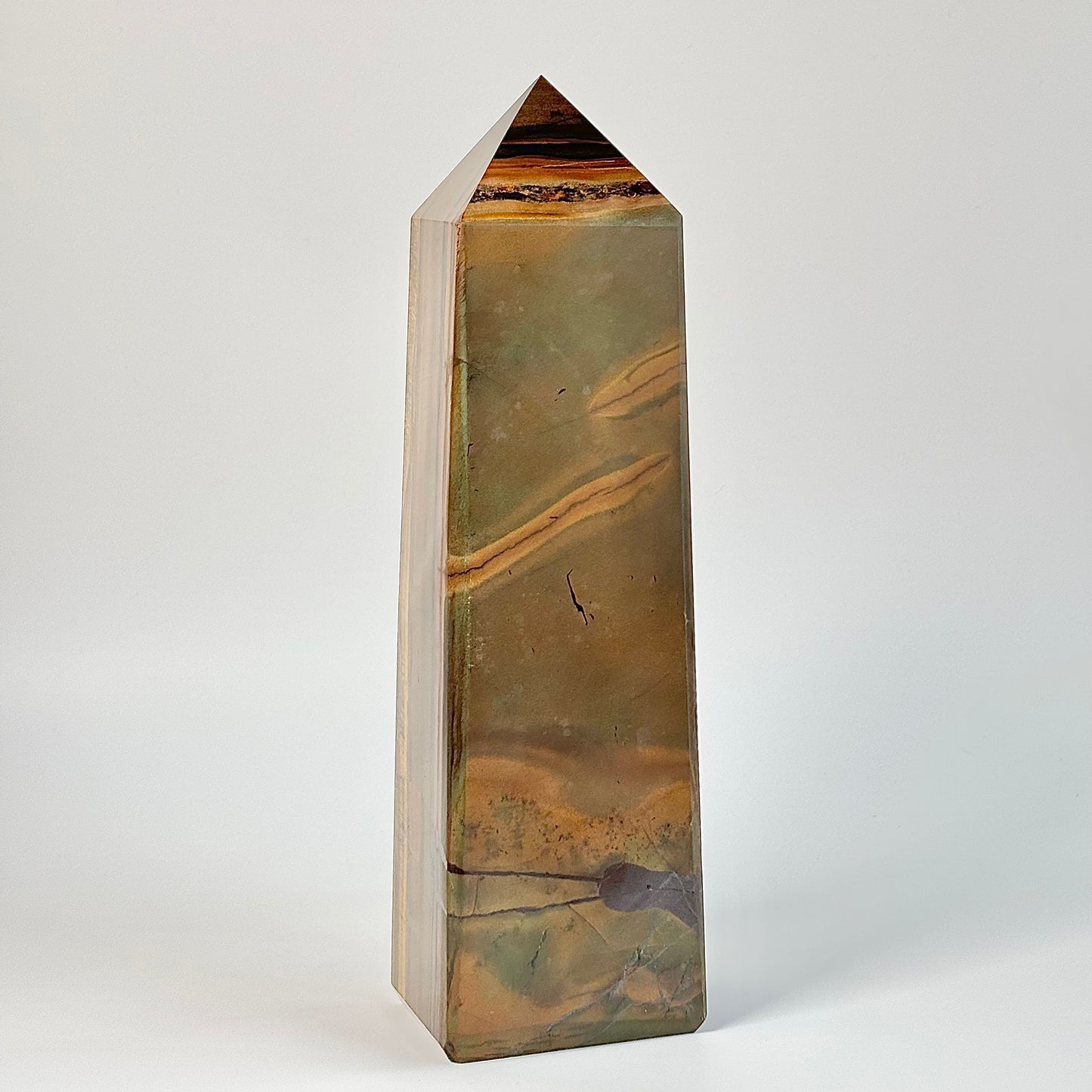 Tiger's eye XXL Four facet Tower - 4.4 Kg