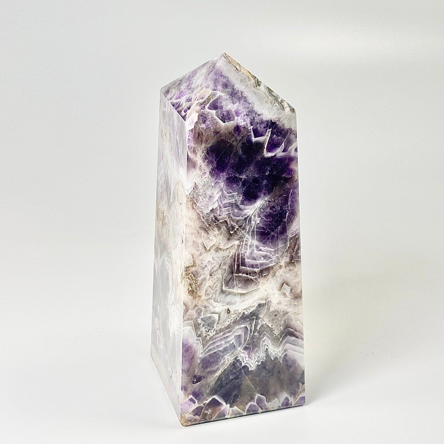 Four Facet Chevron Amethyst Tower – 1150g - Amplified Intuition & Focused Healing
