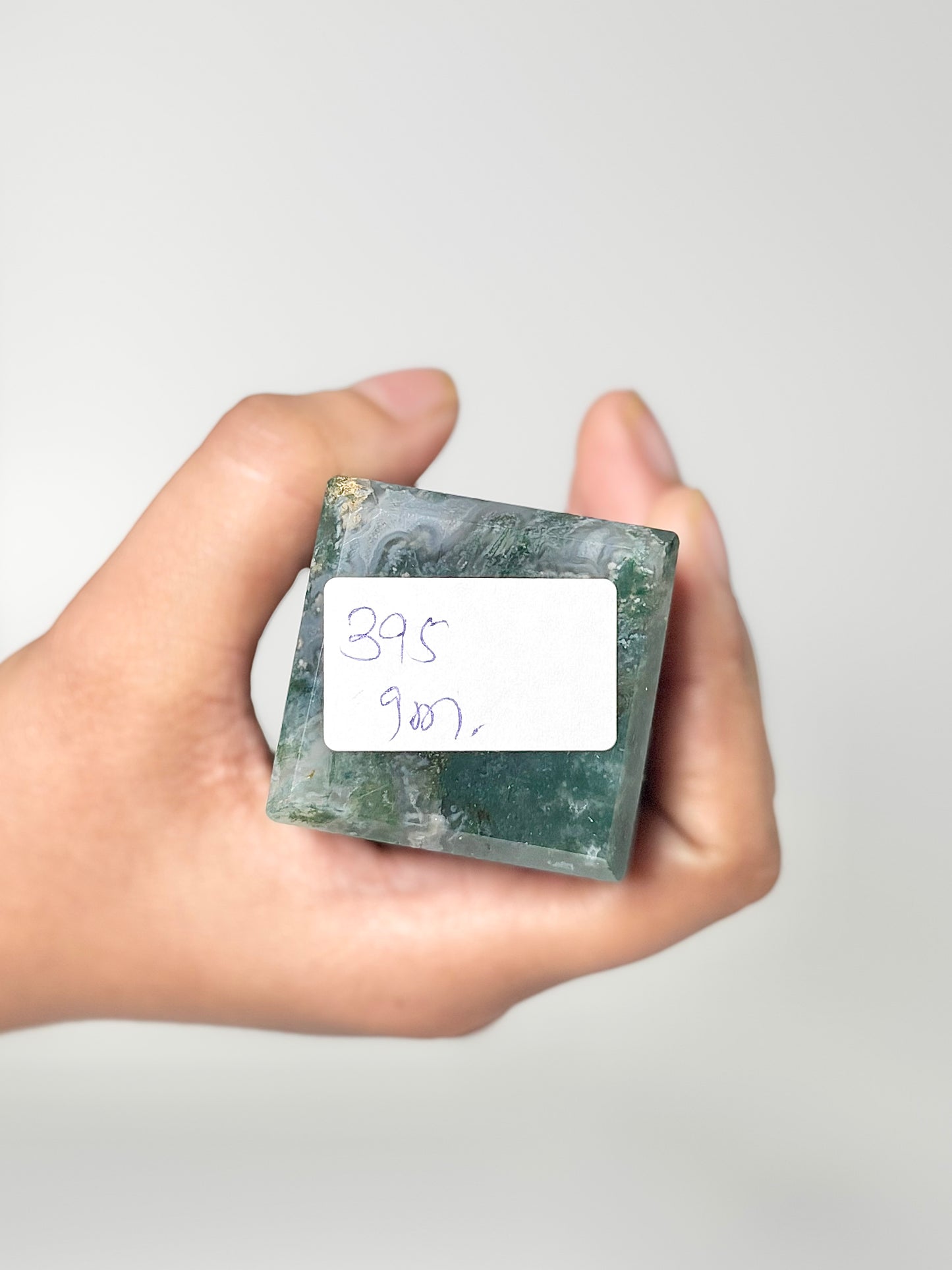 Four Facet Moss Agate Tower – 395g - Nature-Inspired Calm & Grounded Beauty