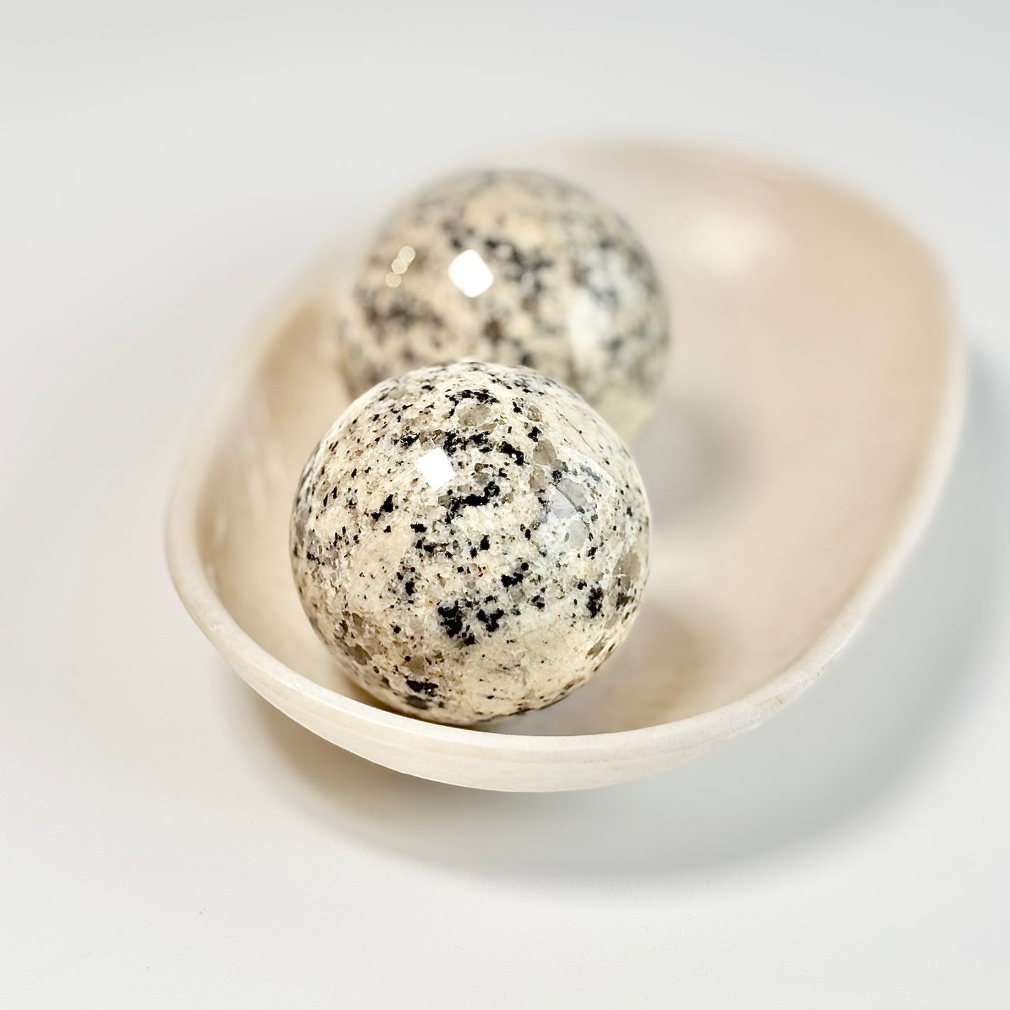 Dalmatian Jasper Sphere - Promotes Joy & Release Negativity