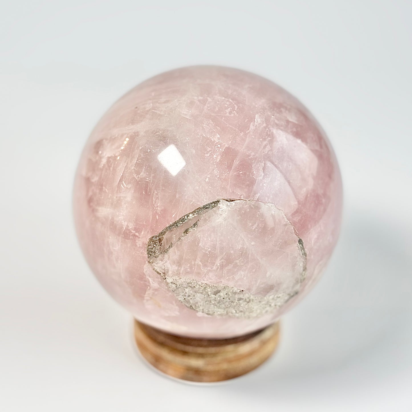 Rose Quartz XL Sphere - 1.8 Kg | Stone of Love & Self Love