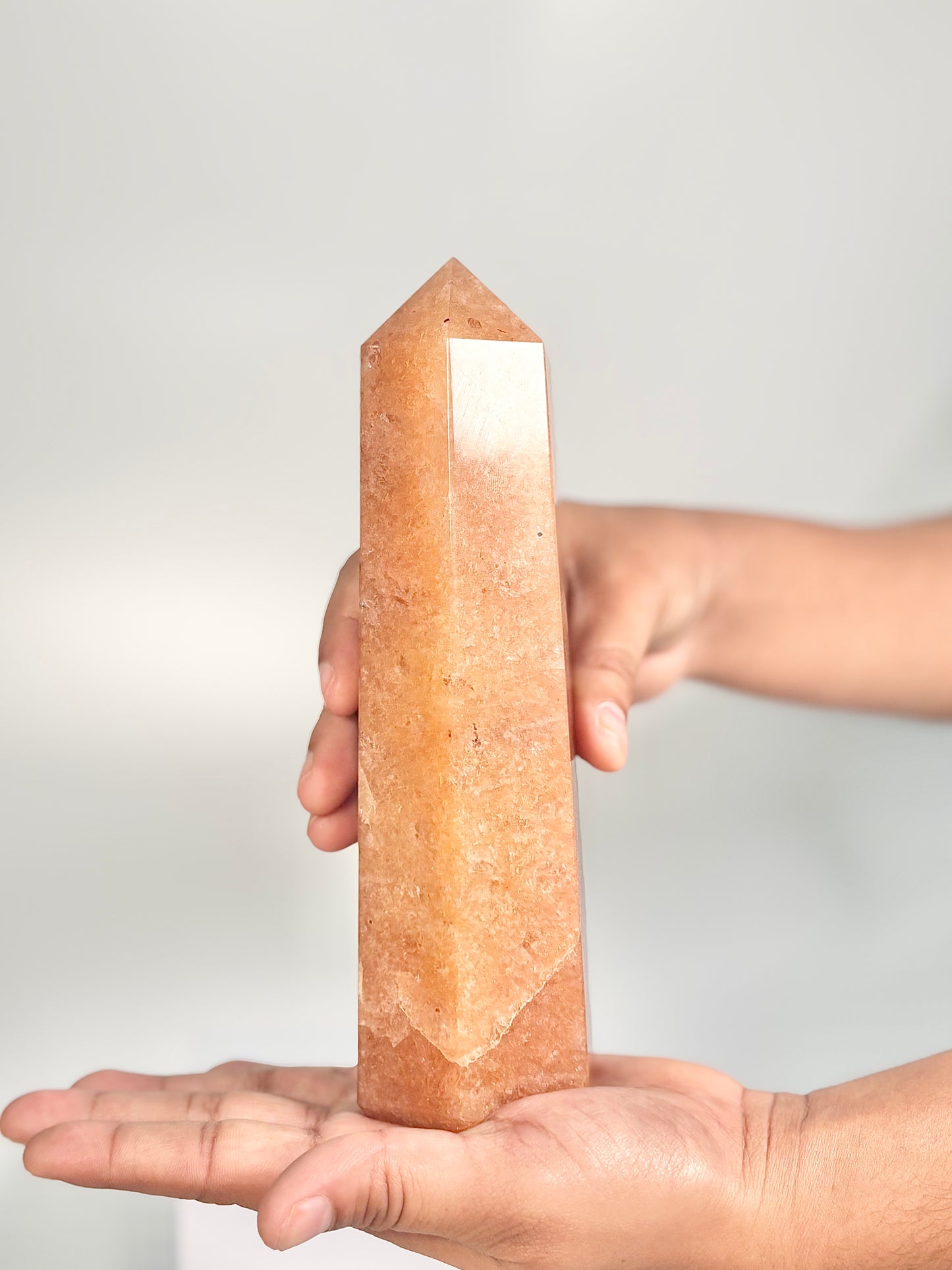 Red Aventurine Six-Facet Tower – 767g - Boost Vitality • Spark Motivation • Manifest with Confidence