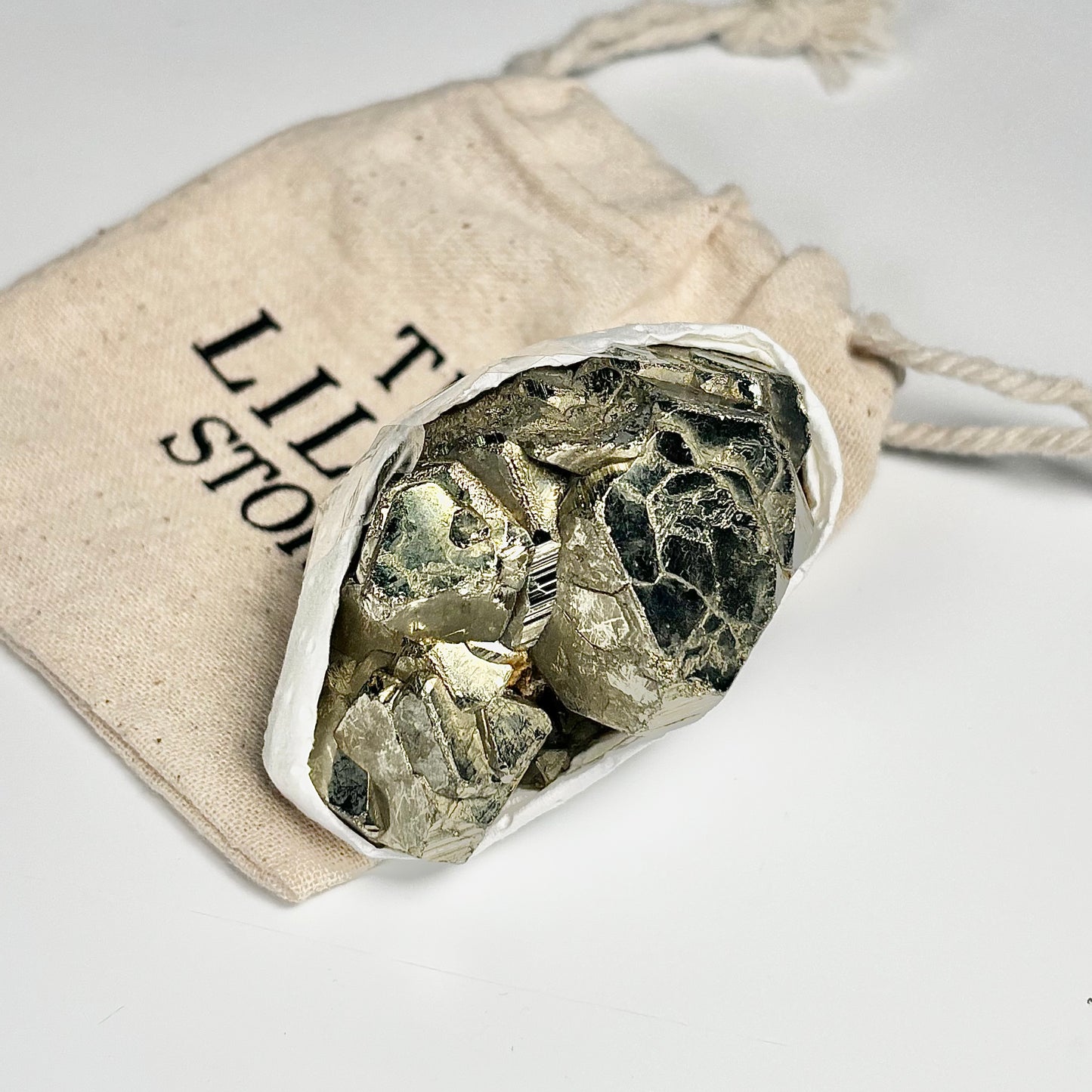 Peruvian Pyrite Cluster – 193g -Golden Brilliance & Striking Presence