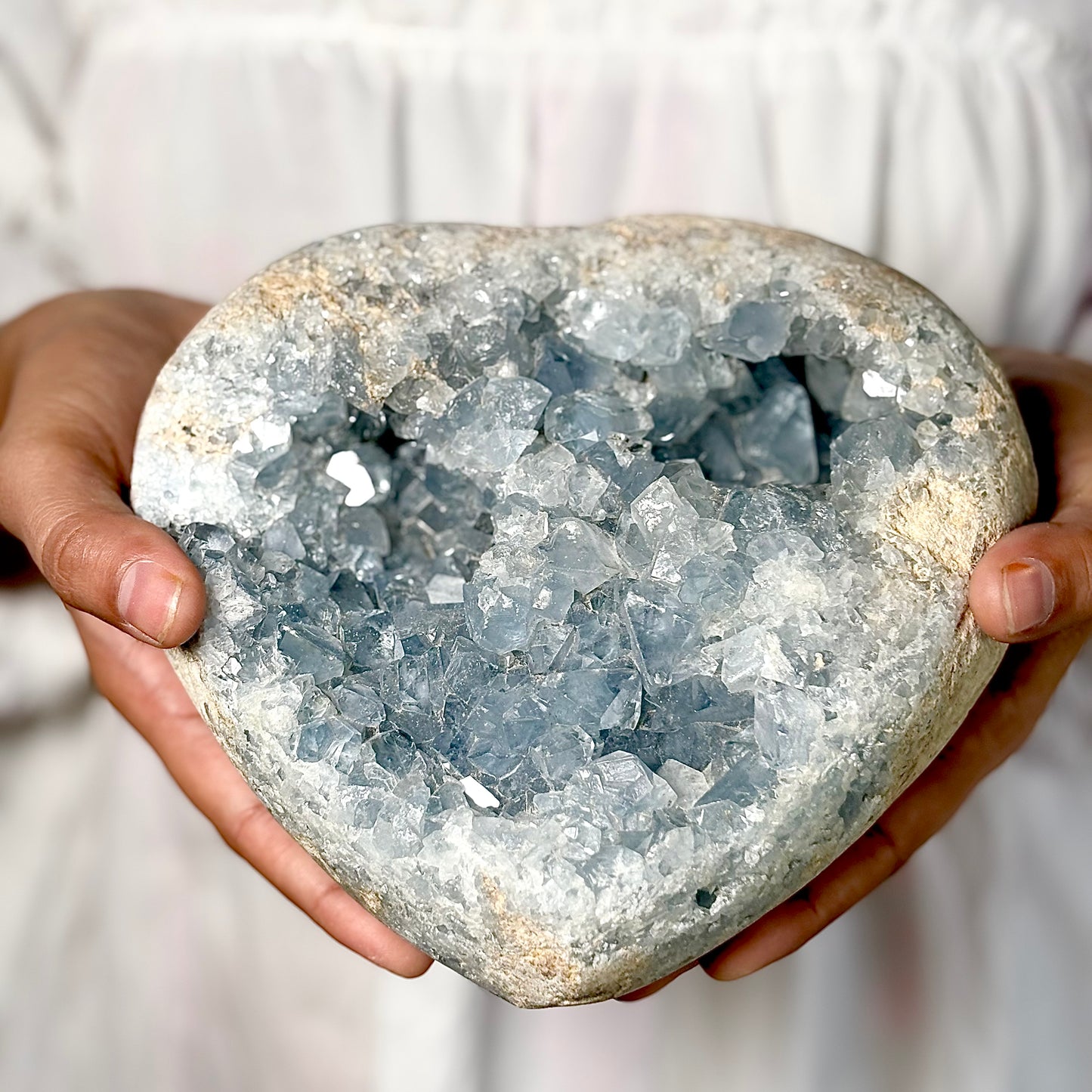 Celestite Cluster 3.2 Kg – Peace, Angelic Connection & Divine Clarity