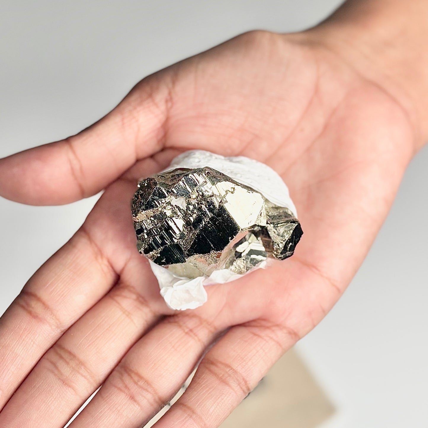Peruvian Pyrite Cluster – 66g - Golden Brilliance & Striking Presence
