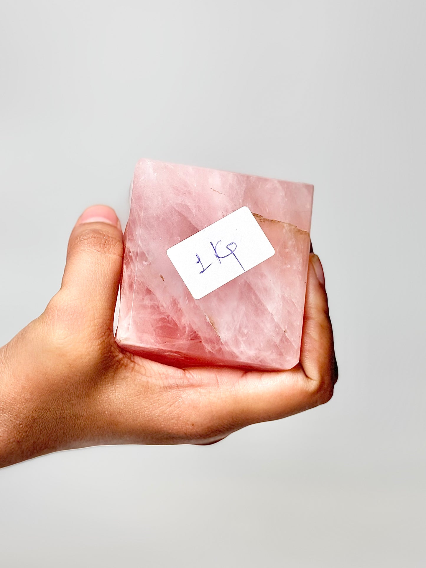 Four Facet Rose Quartz Tower – 1kg - Soft Elegance & Balanced Design