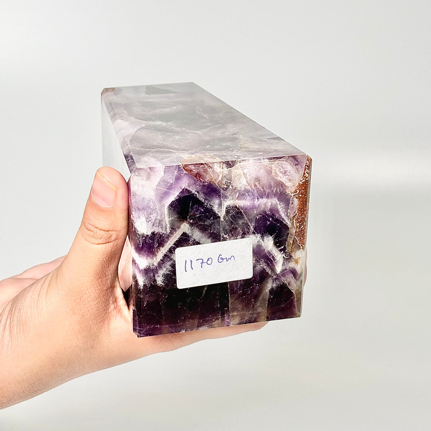 Four Facet Chevron Amethyst Tower – 1170g - Amplified Intuition & Focused Healing