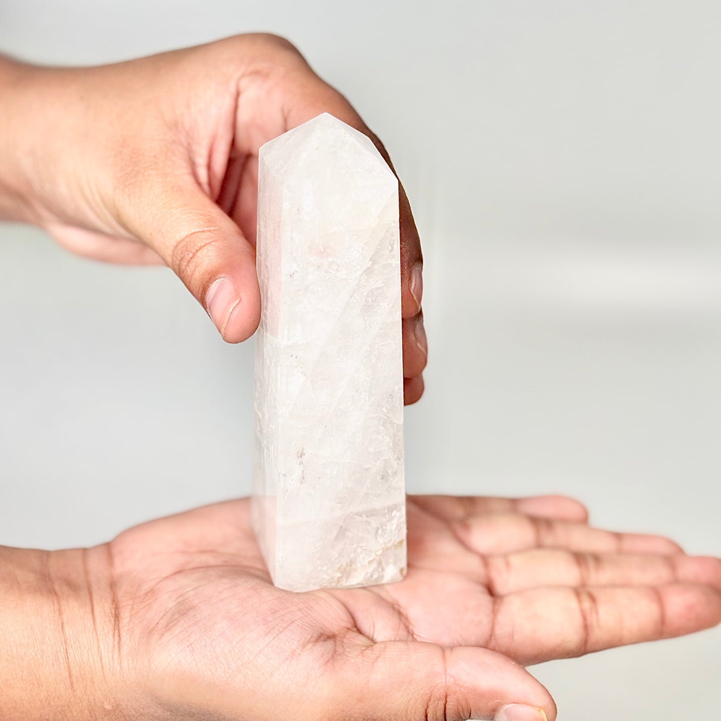 Four Facet Clear Quartz Tower – 220g - Amplify, Align & Awaken