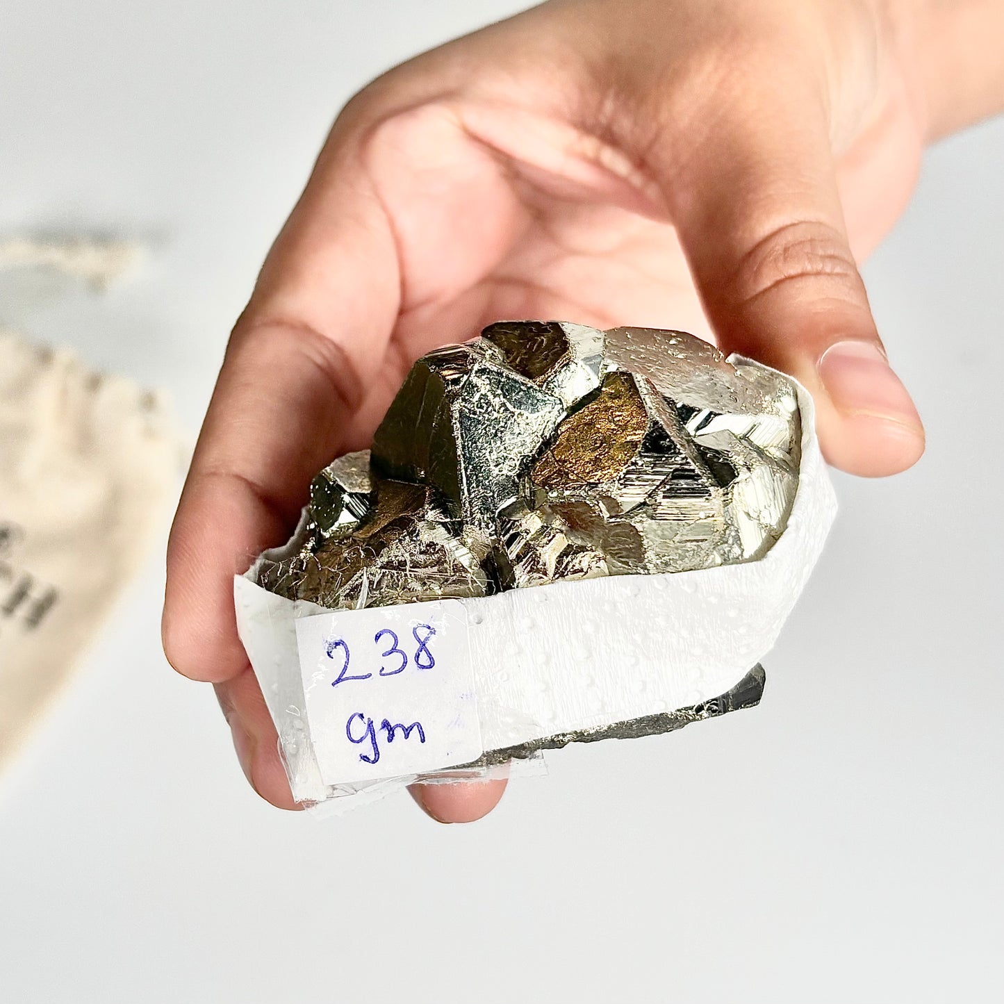 Peruvian Pyrite Cluster – 238g -Golden Brilliance & Striking Presence