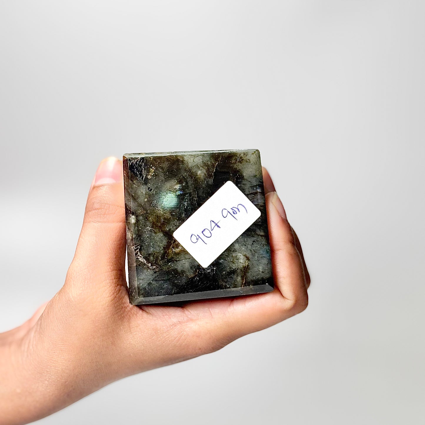 Four Facet Labradorite Tower – 904g - Subtle Glow & Balanced Form