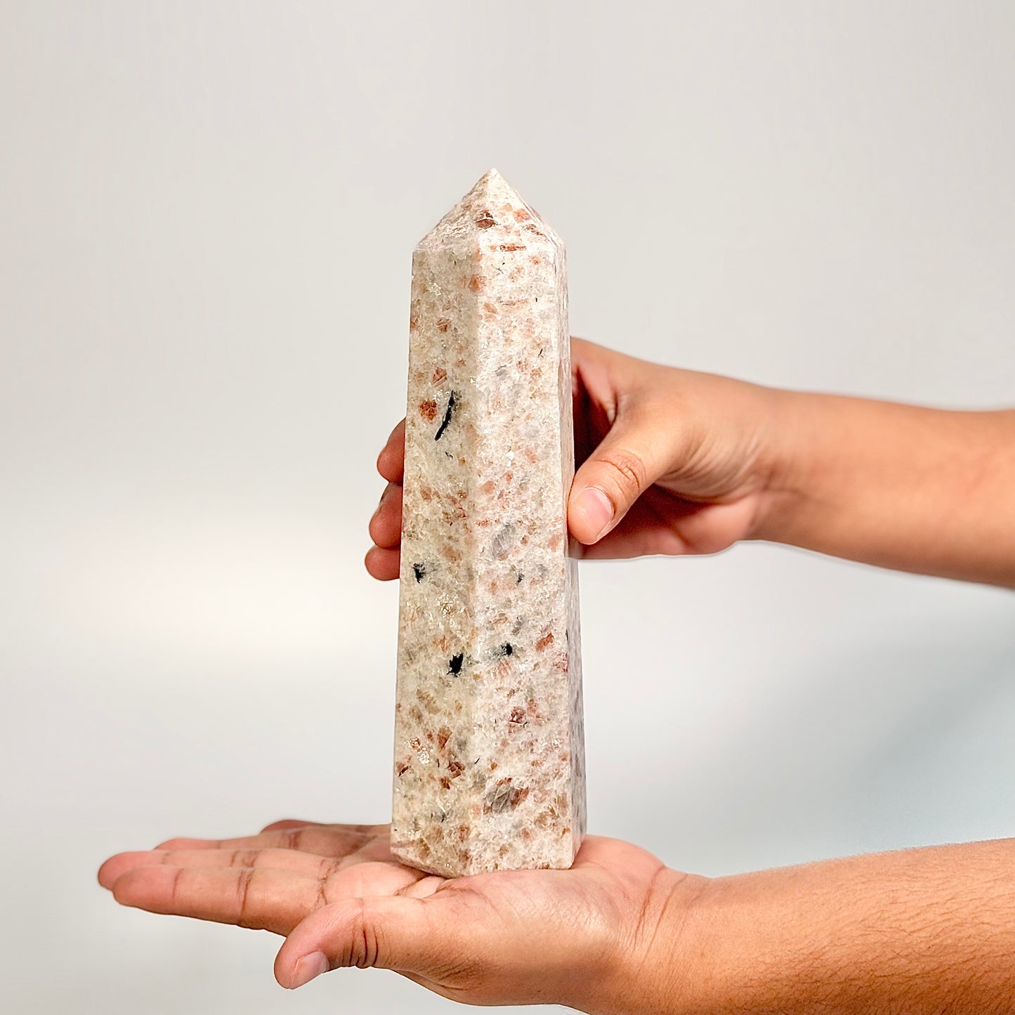 Sunstone Six-Facet Tower – 791 Gm - Ignit Joy • Embrace Confidence • Manifest Positivity