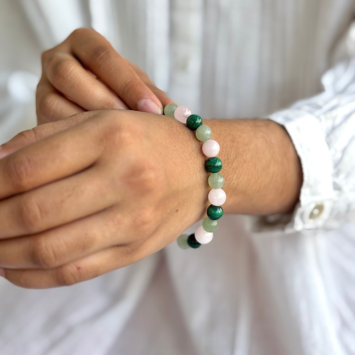Balances Heart Chakra - 8mm Bead Bracelet