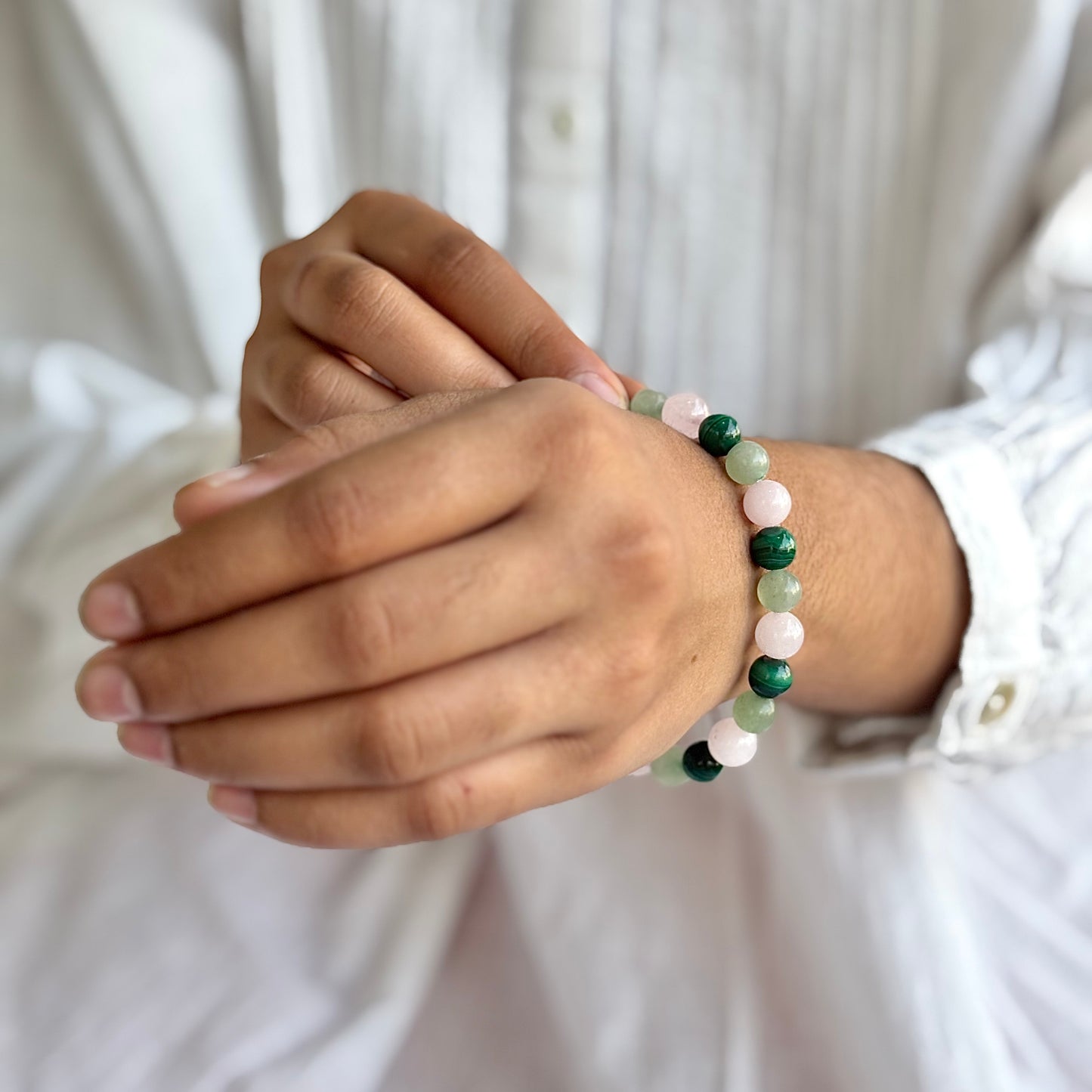 Balances Heart Chakra - 8mm Bead Bracelet