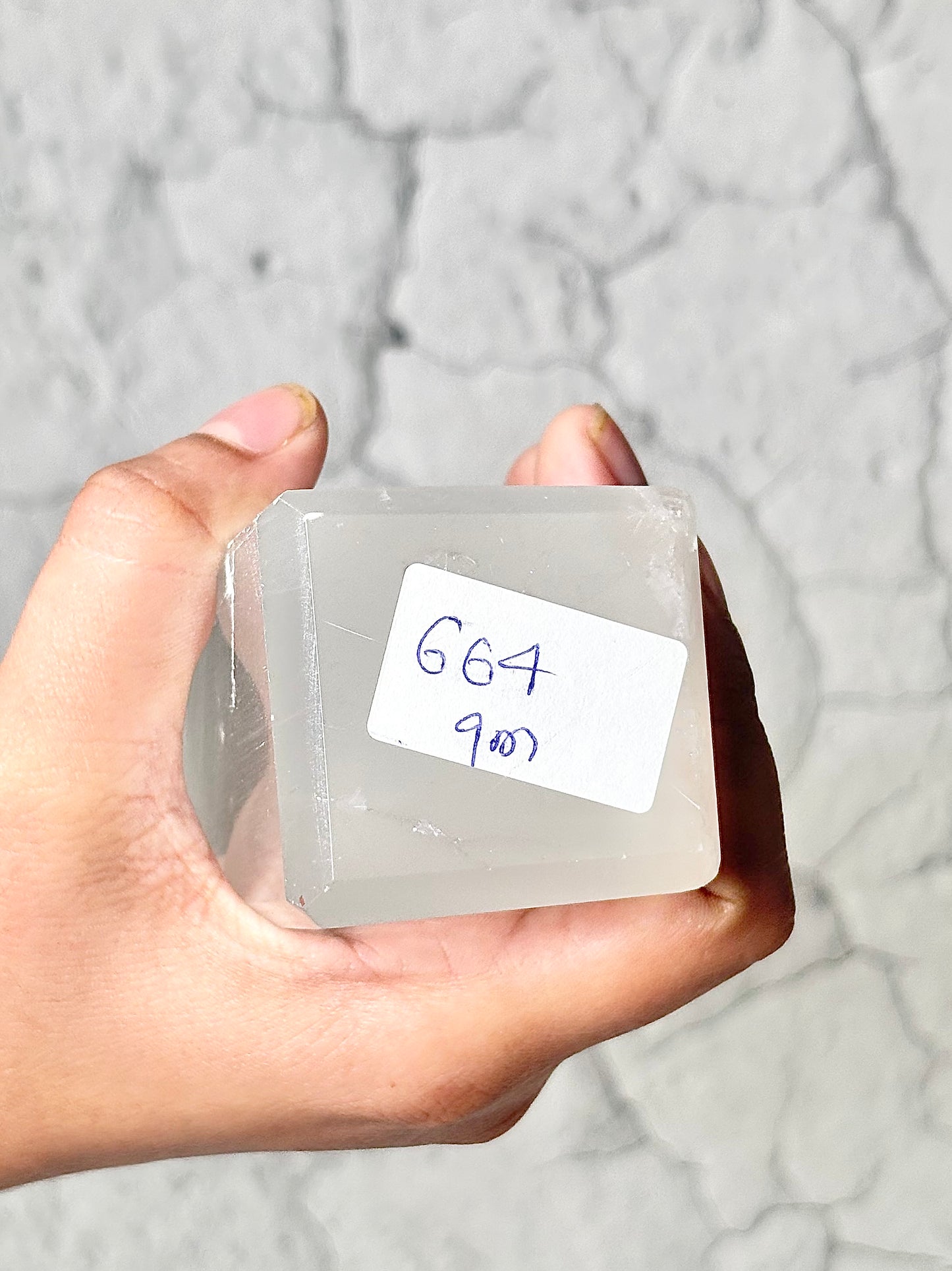 Four Facet Selenite Tower – 664g - Soft Glow & Balanced Form