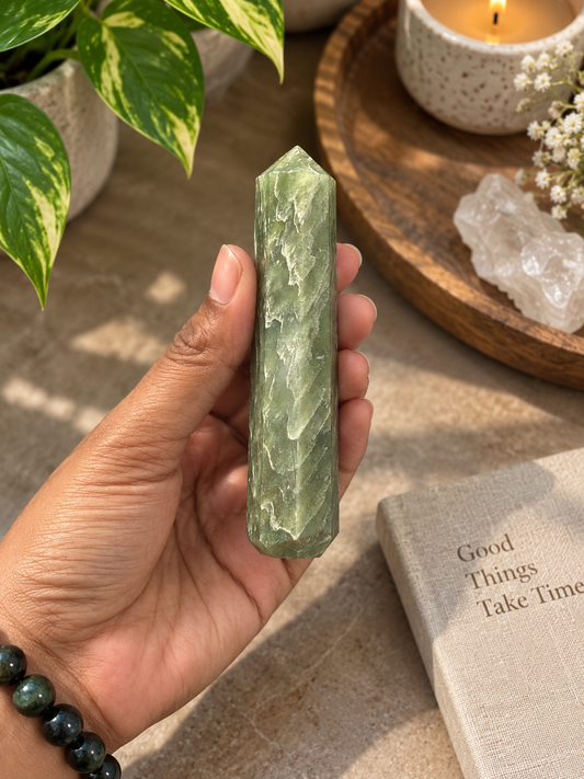 Natural Green Aventurine Crystal Tower