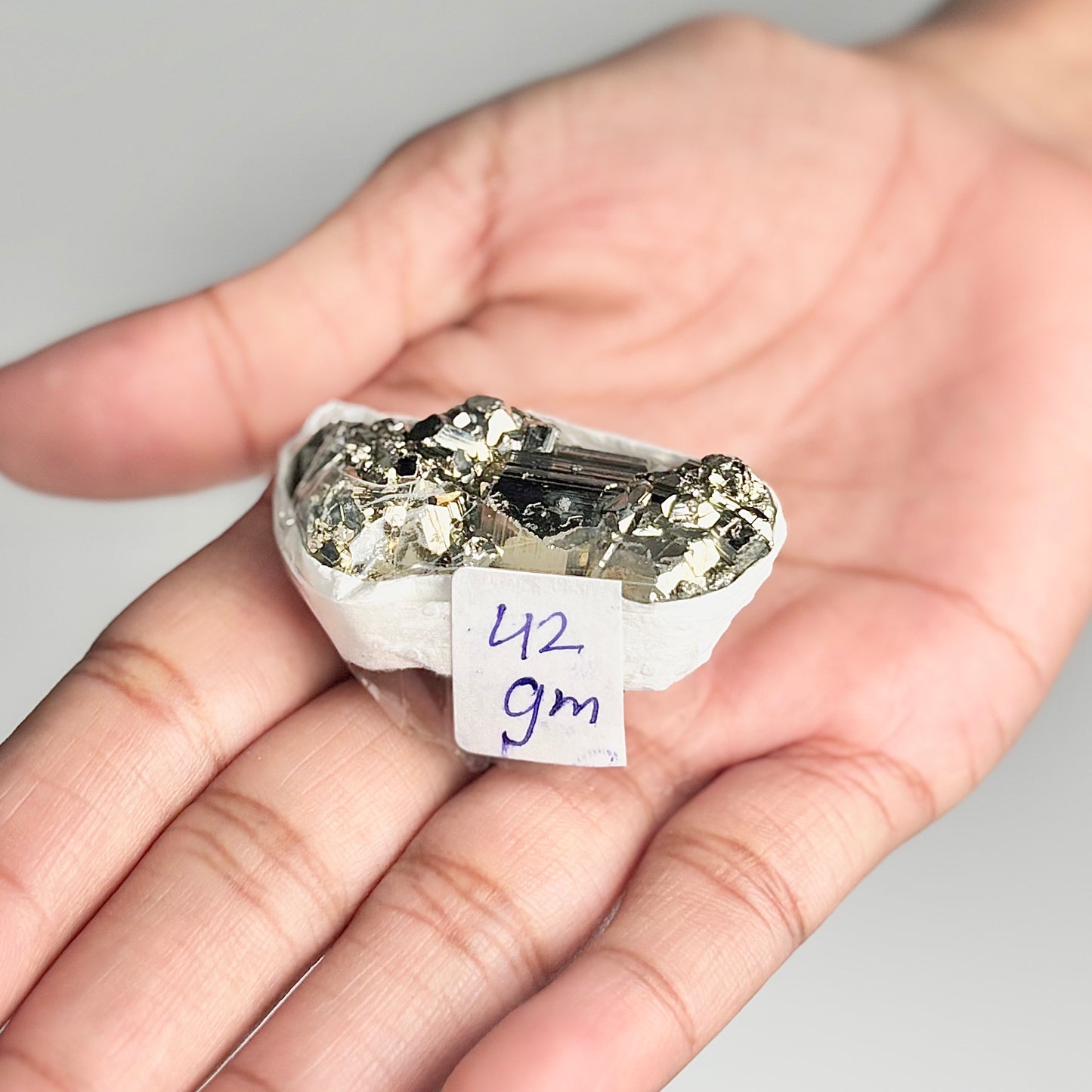 Peruvian Pyrite Cluster – 42g - Golden Brilliance & Striking Presence