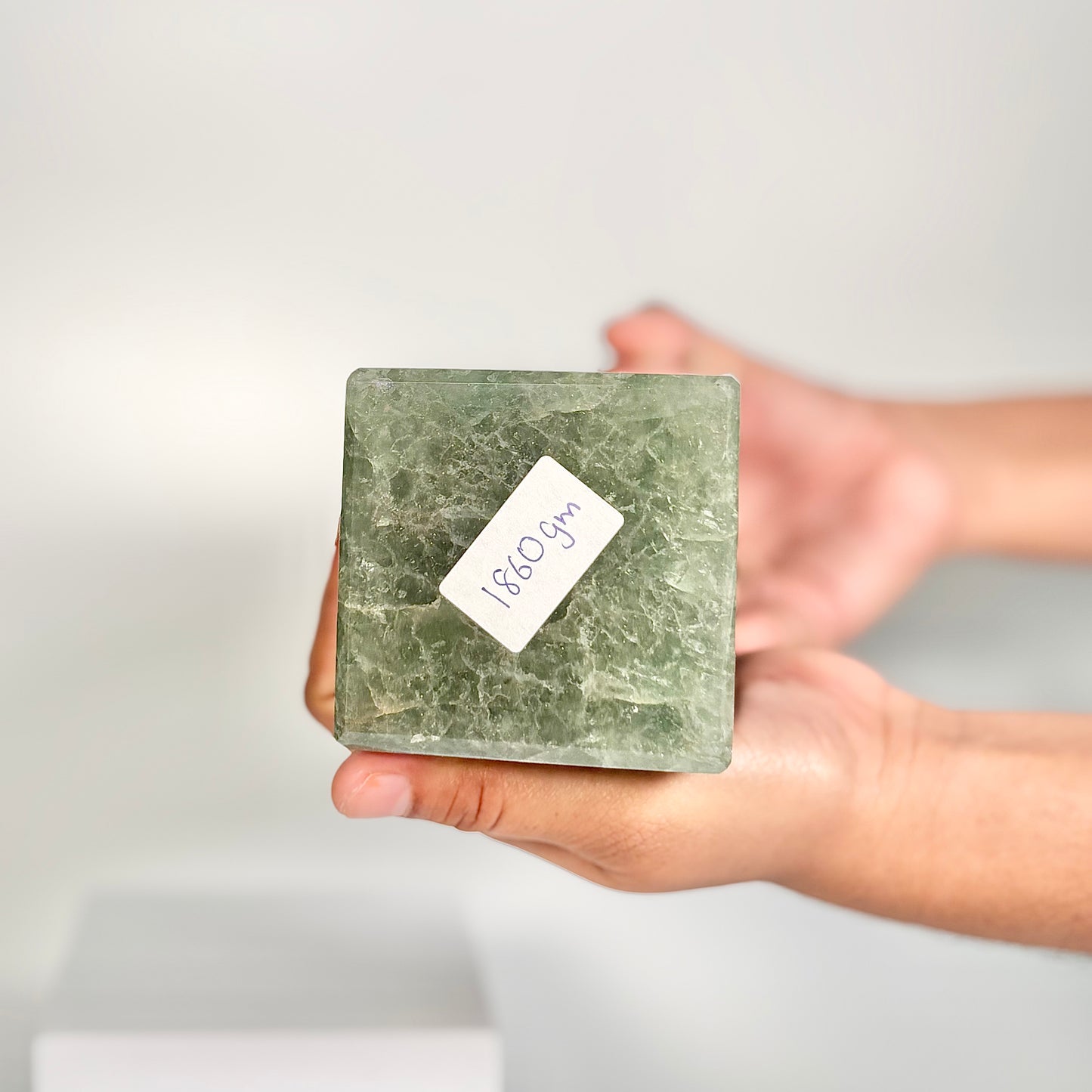Green Strawberry Quartz Four-Facet Tower – 1860g - Heart Chakra • Uplift the Spirit • Attract Harmony