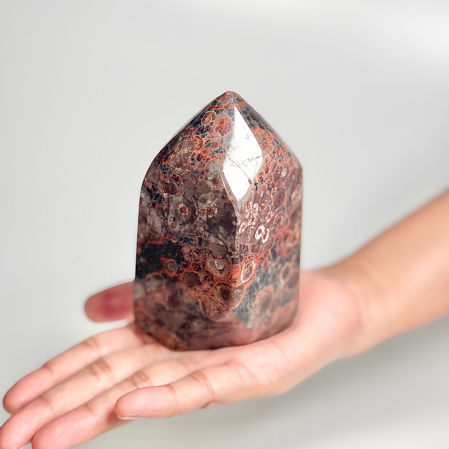 Peanut Obsidian Freeform 419g – Natural Fusion of Fire & Earth