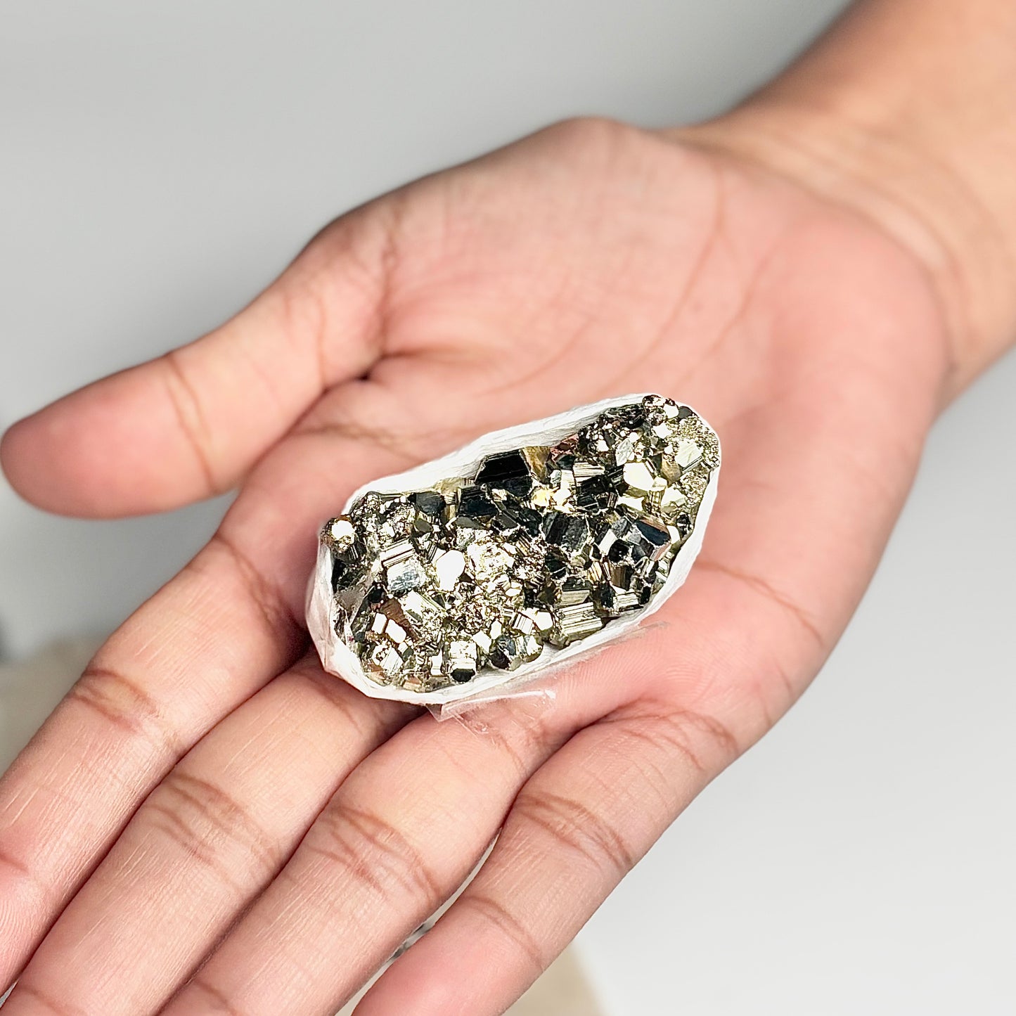 Peruvian Pyrite Cluster – 47g -Golden Brilliance & Striking Presence