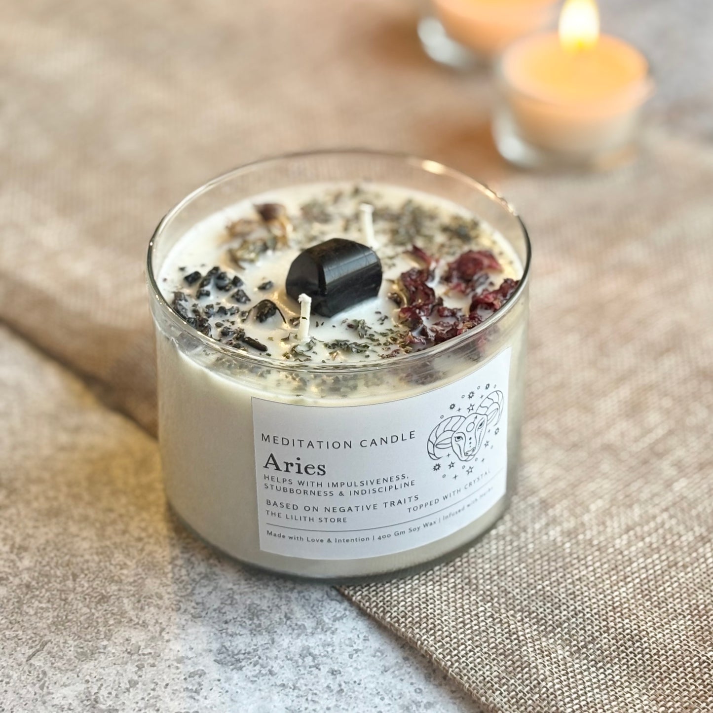Aries Zodiac Soy Intention Candle | 400 Gm