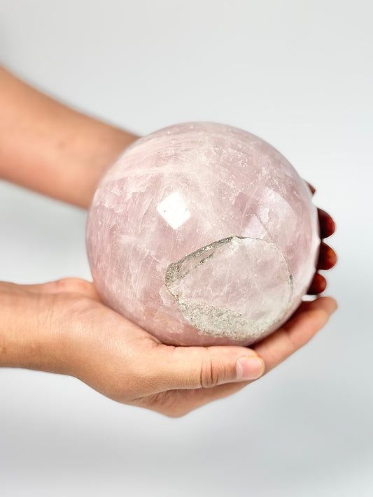 Rose Quartz XL Sphere - 1.8 Kg | Stone of Love & Self Love