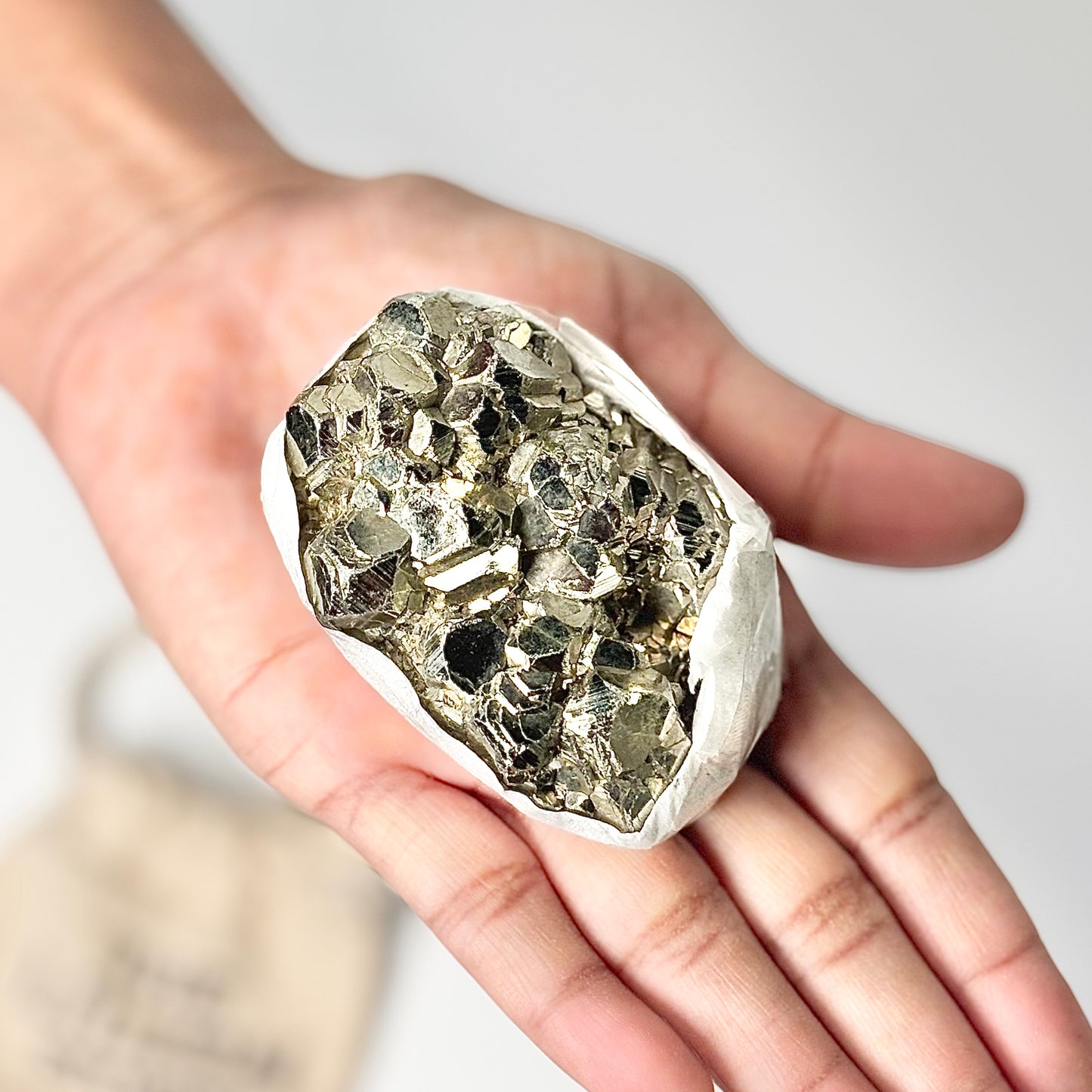 Peruvian Pyrite Cluster – 200g -Golden Brilliance & Striking Presence