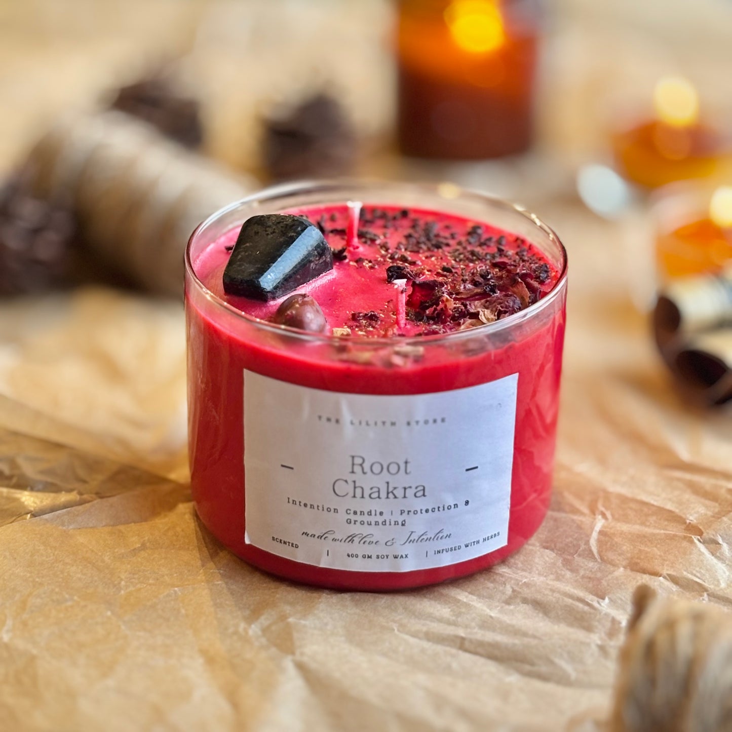 Root Chakra Intention Candle
