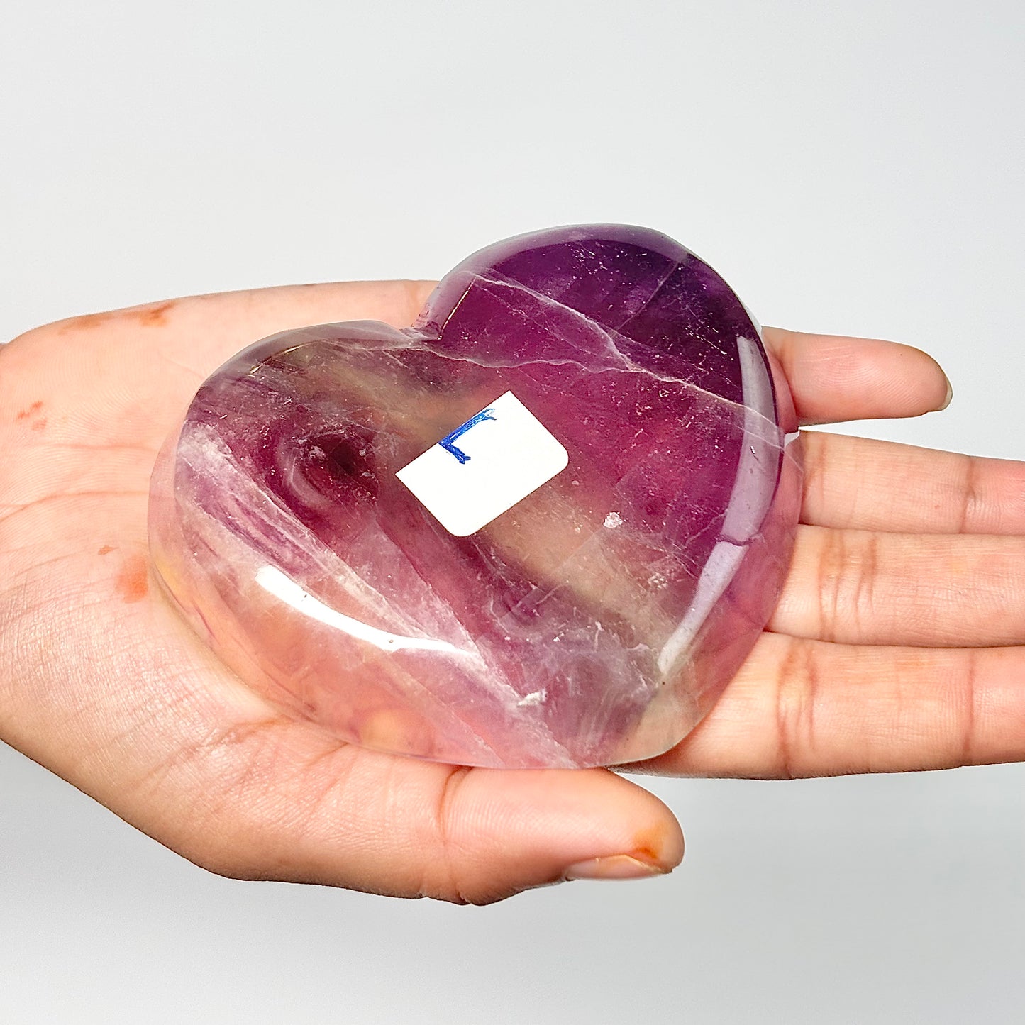 Multi Fluorite Heart-Shaped Bowl