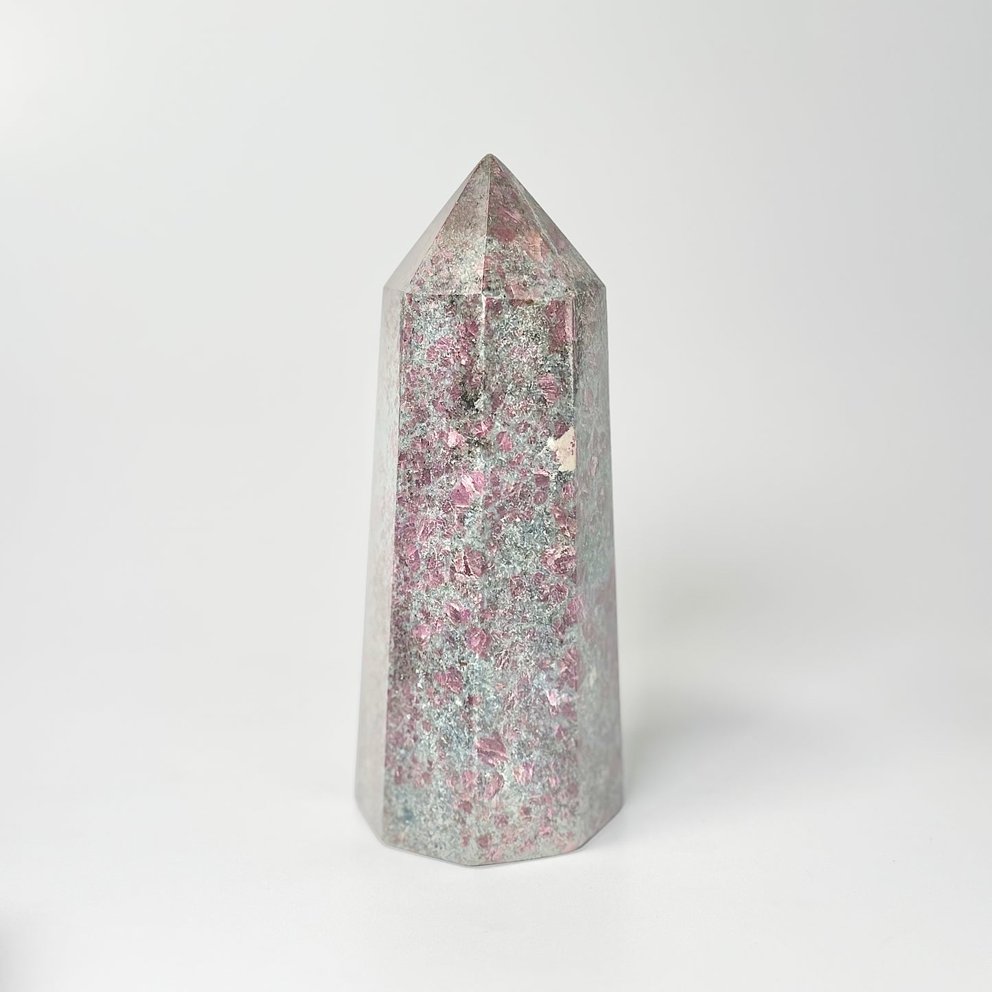 Eight Facet Ruby in Kyanite Tower – 760g -Distinctive Colour & Balanced Form