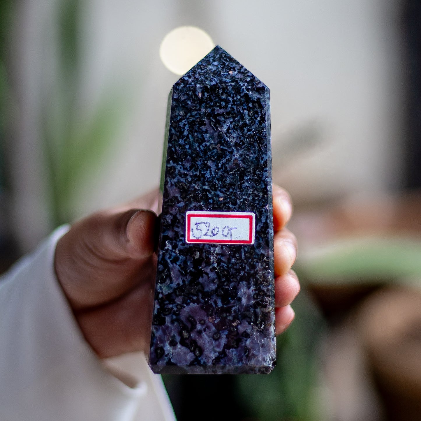 Indigo Gabbro - 520 Gm | Mystic Merlinite| Enhance Spiritual and intuitive abilities