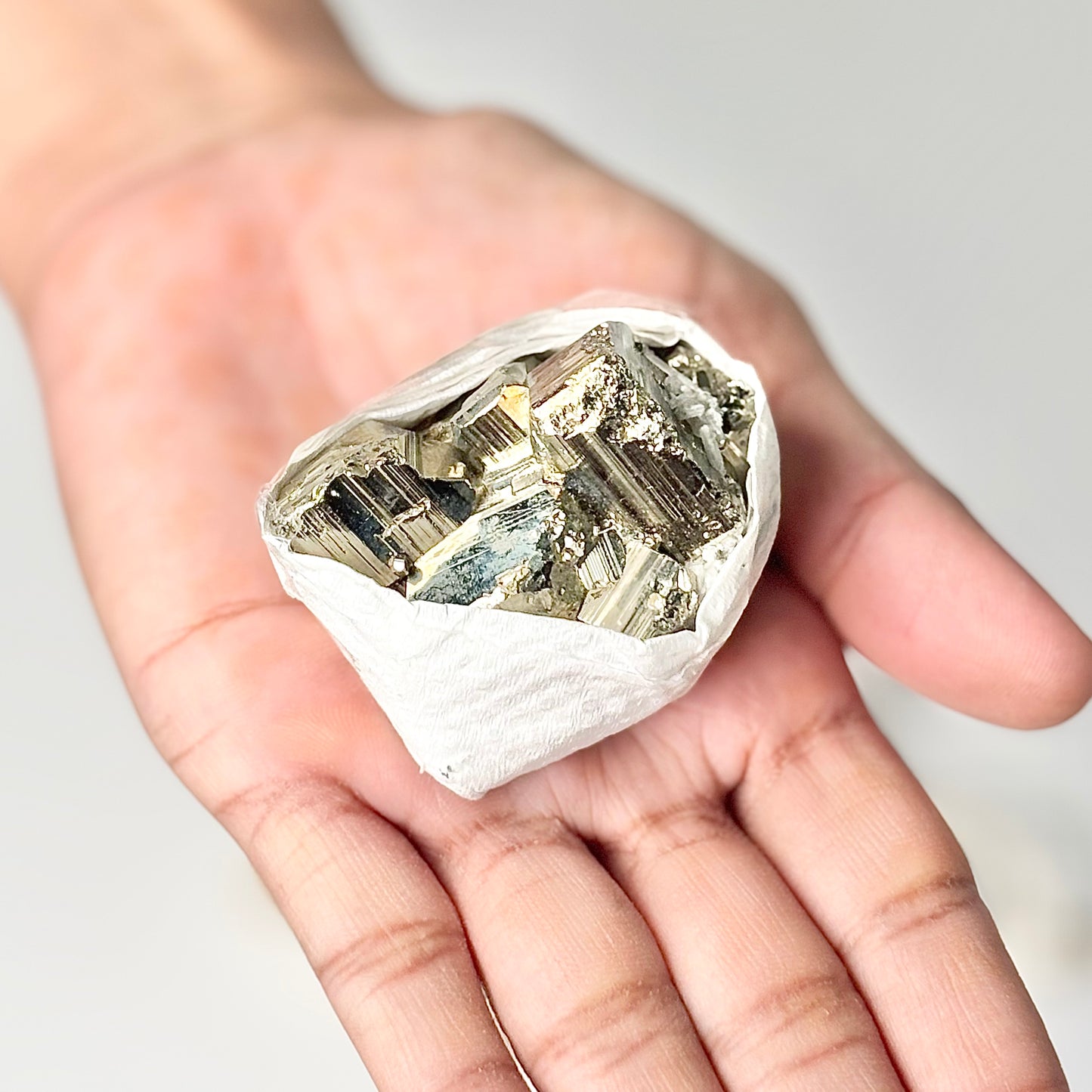 Peruvian Pyrite Cluster – 90g -Golden Brilliance & Striking Presence