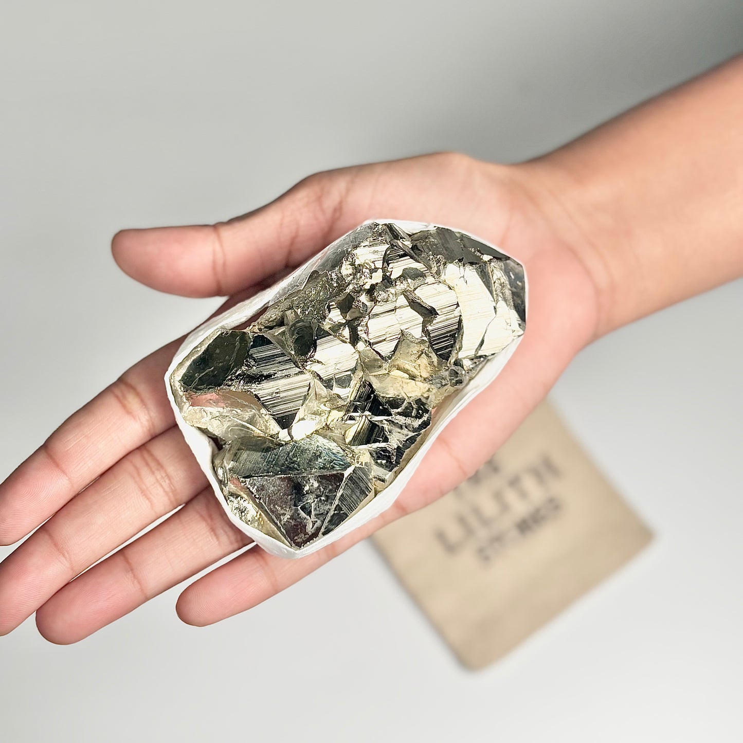 Peruvian Pyrite Cluster – 308g - Golden Brilliance & Striking Presence