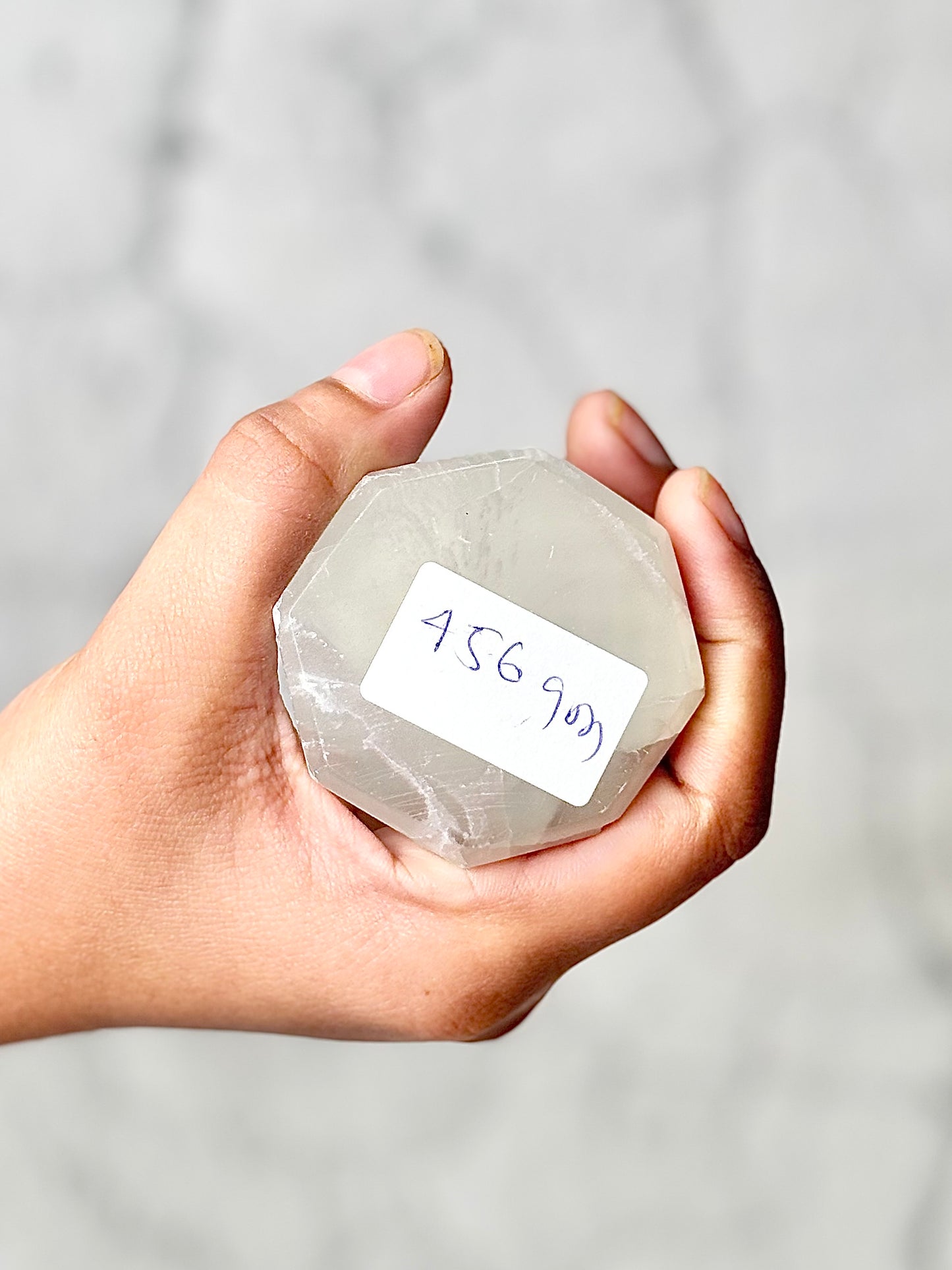 Eight Facet Selenite Tower – 456g -Light, Clarity & Refined Simplicity