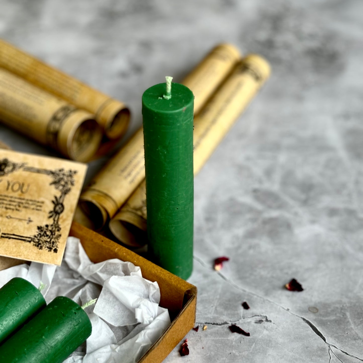Green Thick Soy Candles | Pack of 3