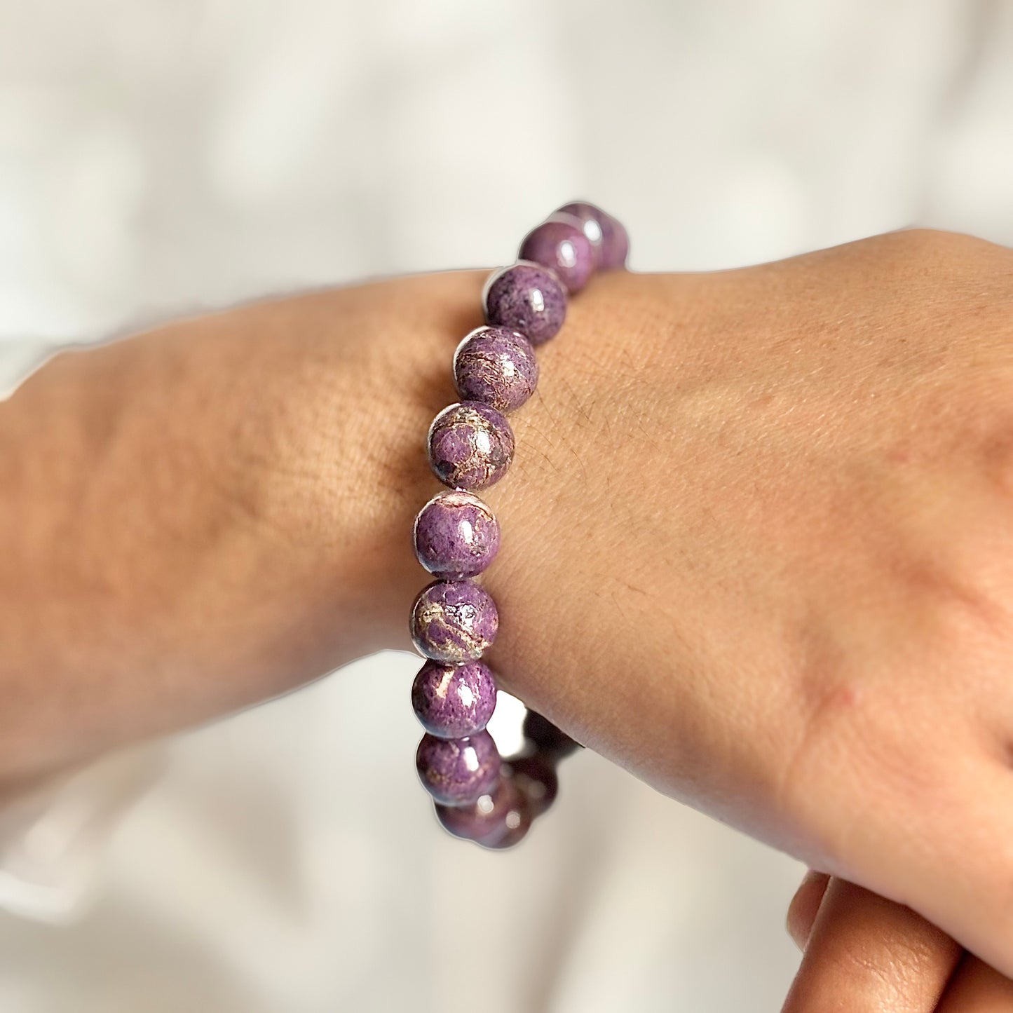 Superior Quality Stichtite Bead Bracelet - 9mm | Enhance Empathy, Promotes Inner Peace & Helps in decision-making.