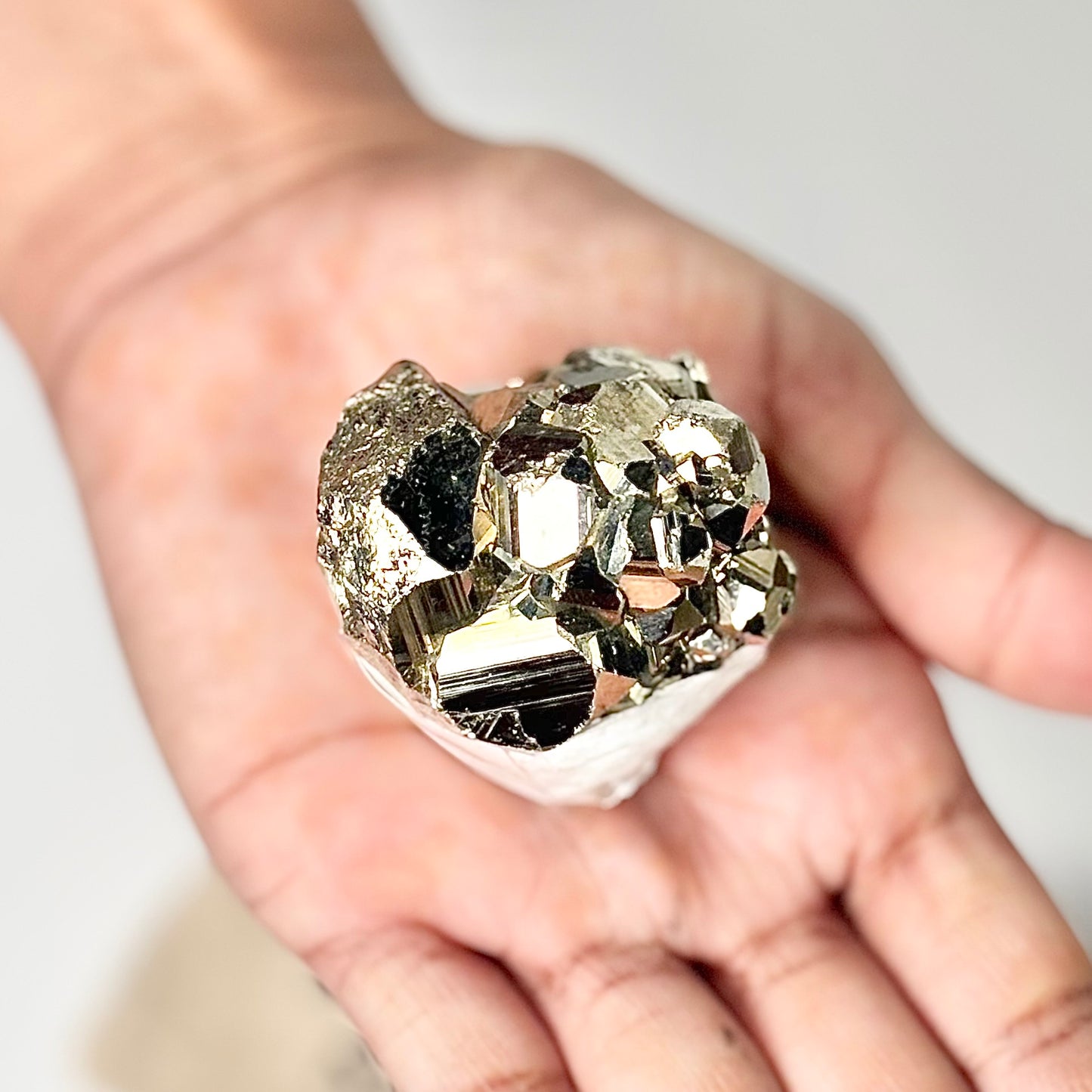 Peruvian Pyrite Cluster – 138g -Golden Brilliance & Striking Presence