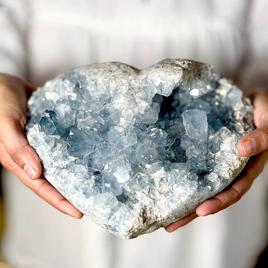 Celestite Cluster 4.2 Kg – Peace, Angelic Connection & Divine Clarity