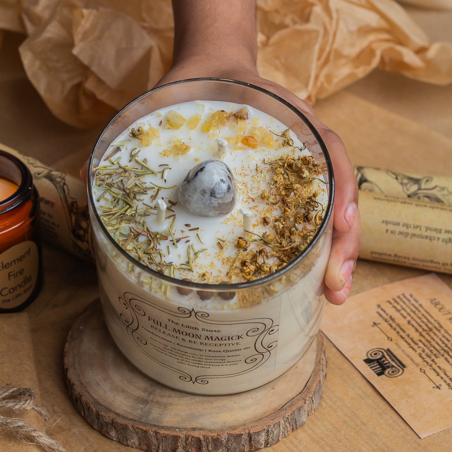 Full Moon Intention Candle - 450 Gm