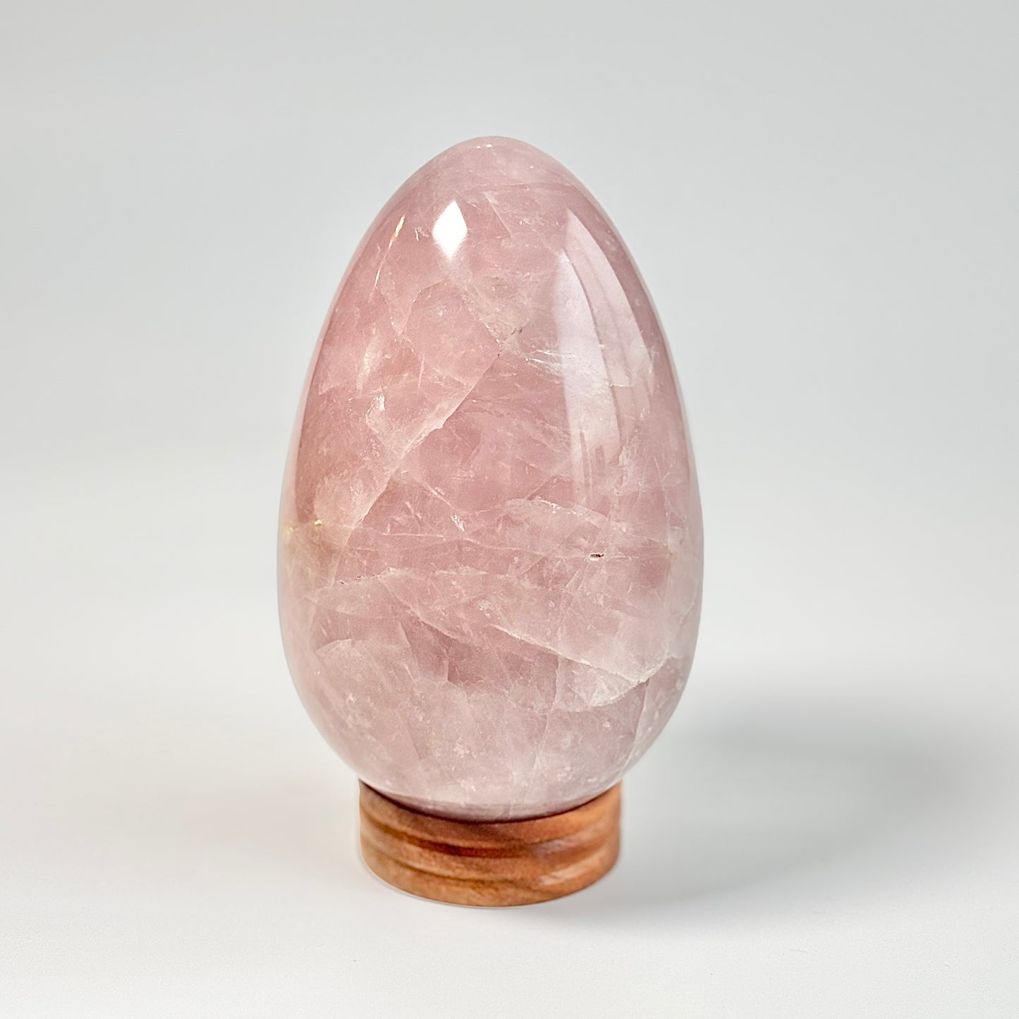 Rose Quartz Large Egg Carving – 1.3 Kg | Stone of Love & Self Love
