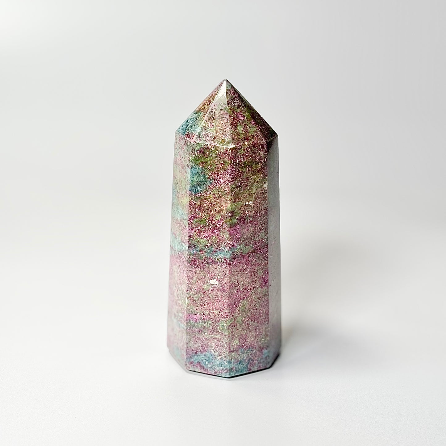 Eight Facet Ruby in Kyanite Tower – 538g -Distinctive Colour & Balanced Form