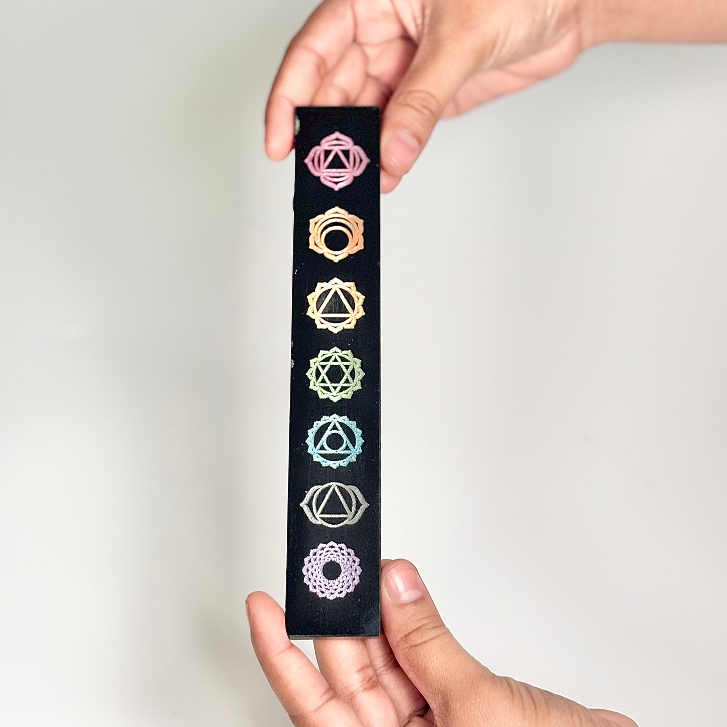 Black Obsidian Chakra Balance Scale – 7 Inches - Ground Your Energy • Align Your Chakras • Elevate Your Practice